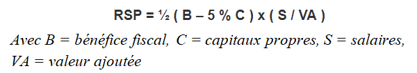 formule calcul participation